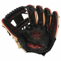 Rawlings Heart Of The Hide PRONP4-C6BB 11.5" Baseball Glove- Tan/Black - 2022 Model -Mitts Store rawlings baseball glove hoh pronp4 c6bb tan black 115 inset1