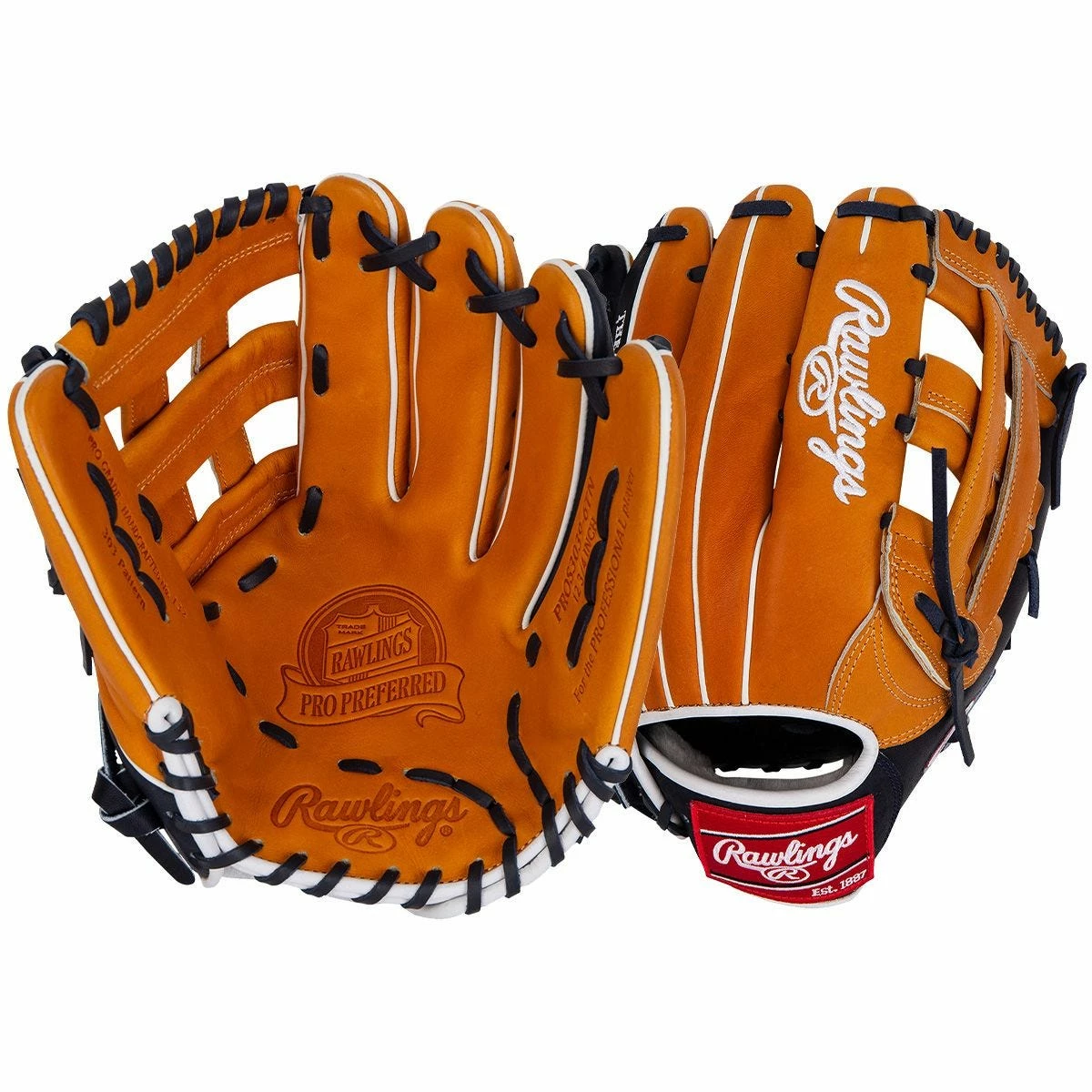 Rawlings Pro Preferred PROS3039-6TN 12.75" Baseball Glove 3 Rawlings Pro Preferred PROS3039-6TN 12.75" Baseball Glove