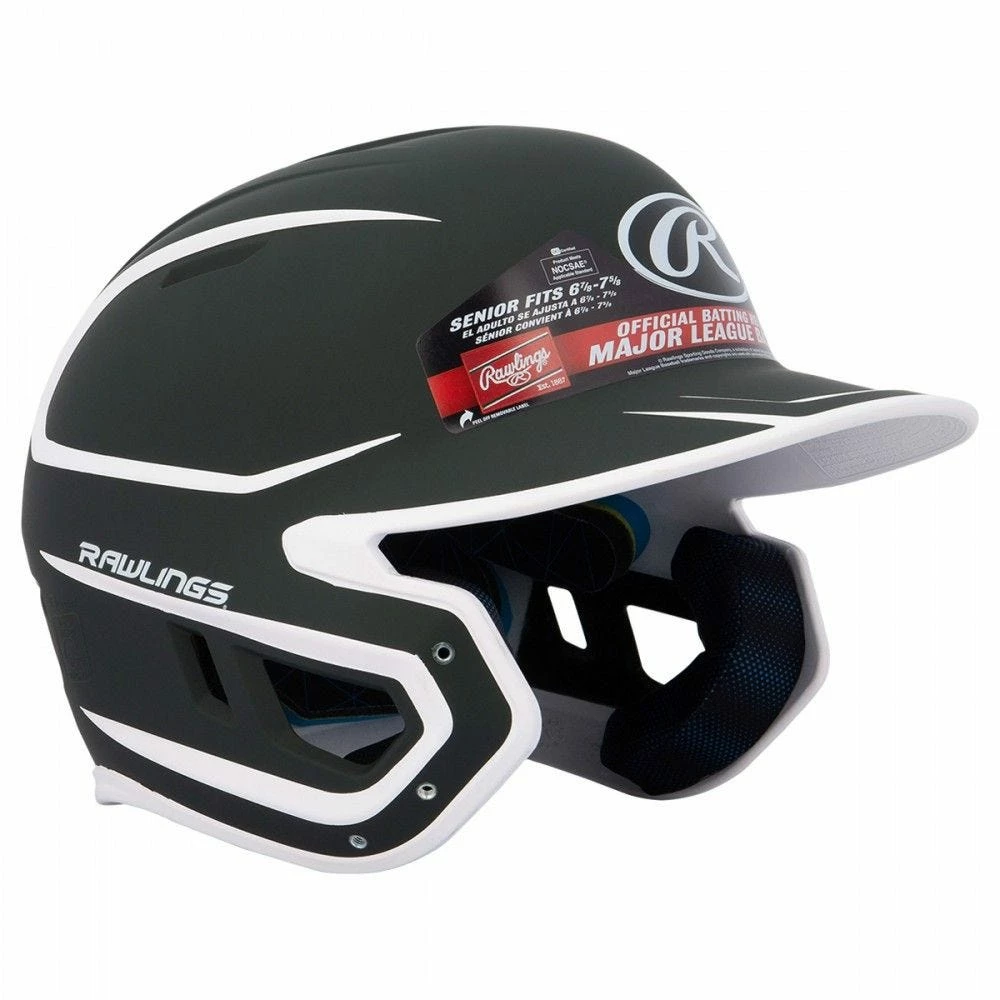 Rawlings Mach Matte Senior Two-Tone Batting Helmet 3 Rawlings Mach Matte Senior Two-Tone Batting Helmet
