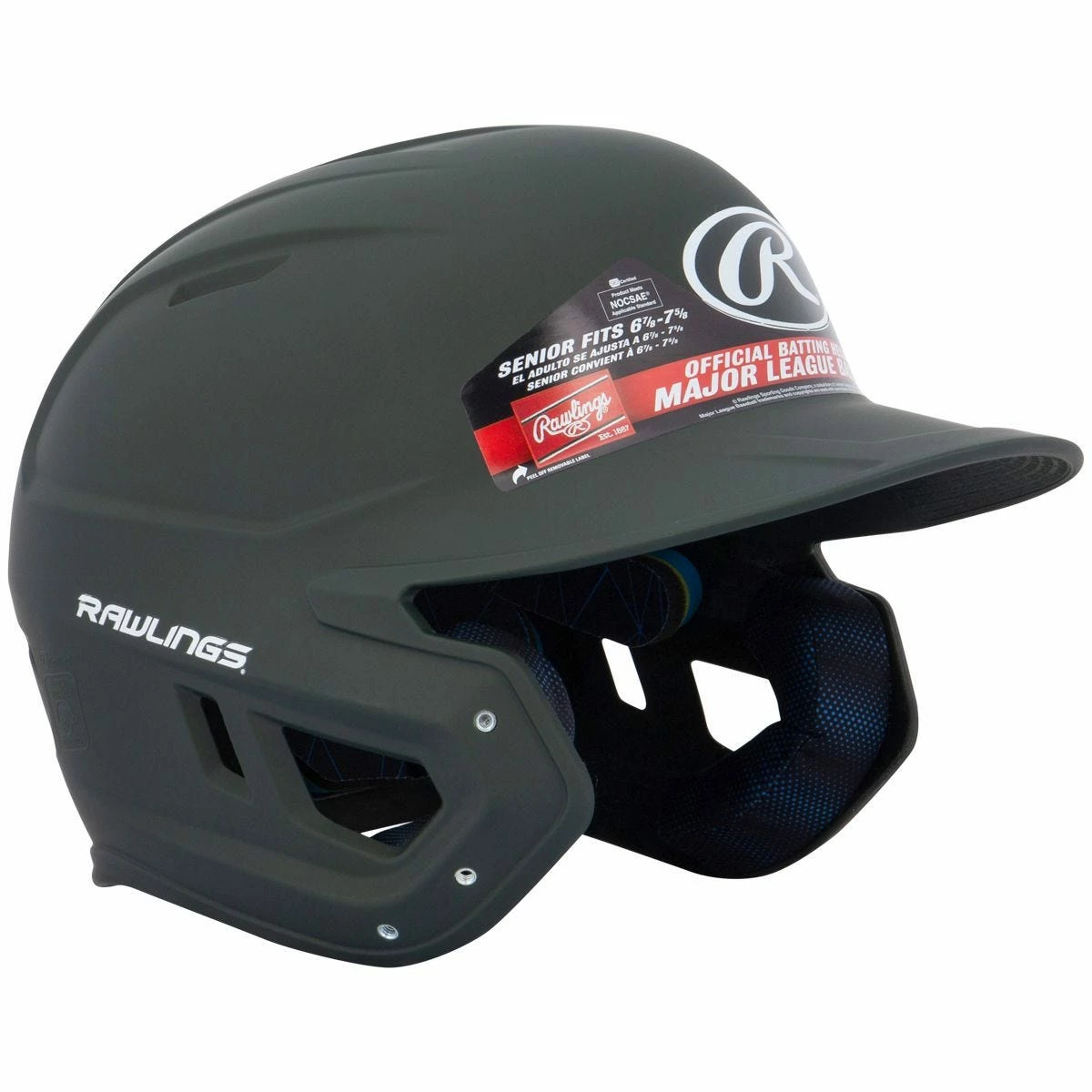 Rawlings Mach Matte Senior Batting Helmet 3 Rawlings Mach Matte Senior Batting Helmet