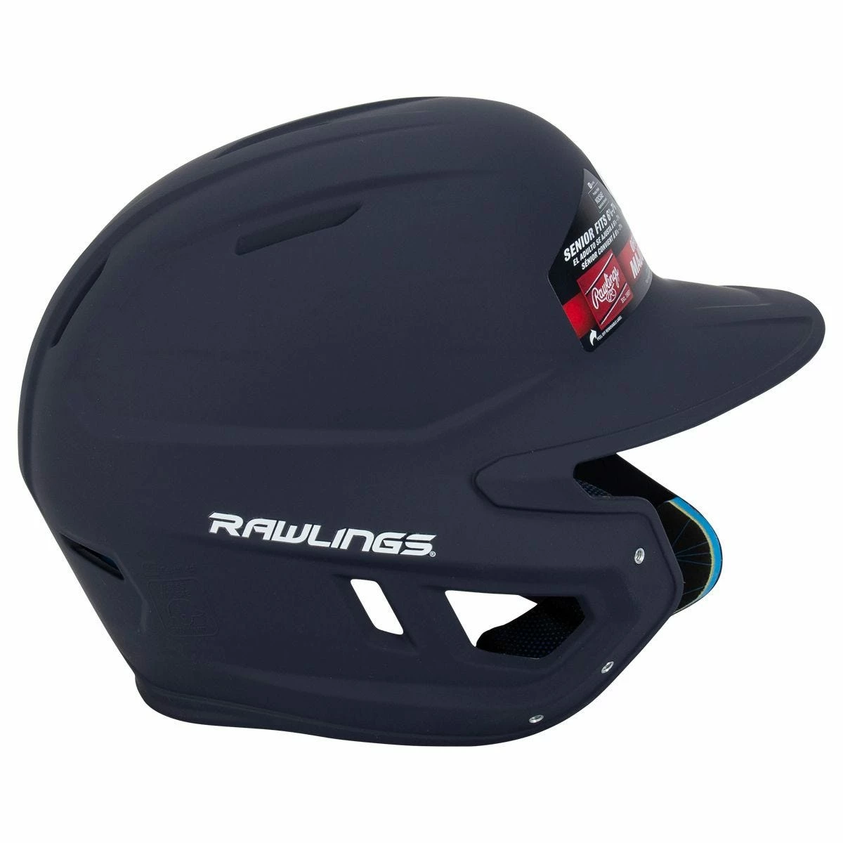 Rawlings Mach Adjust Matte Senior Batting Helmet W/ EXT Flap 4 Rawlings Mach Adjust Matte Senior Batting Helmet W/ EXT Flap - Image 2