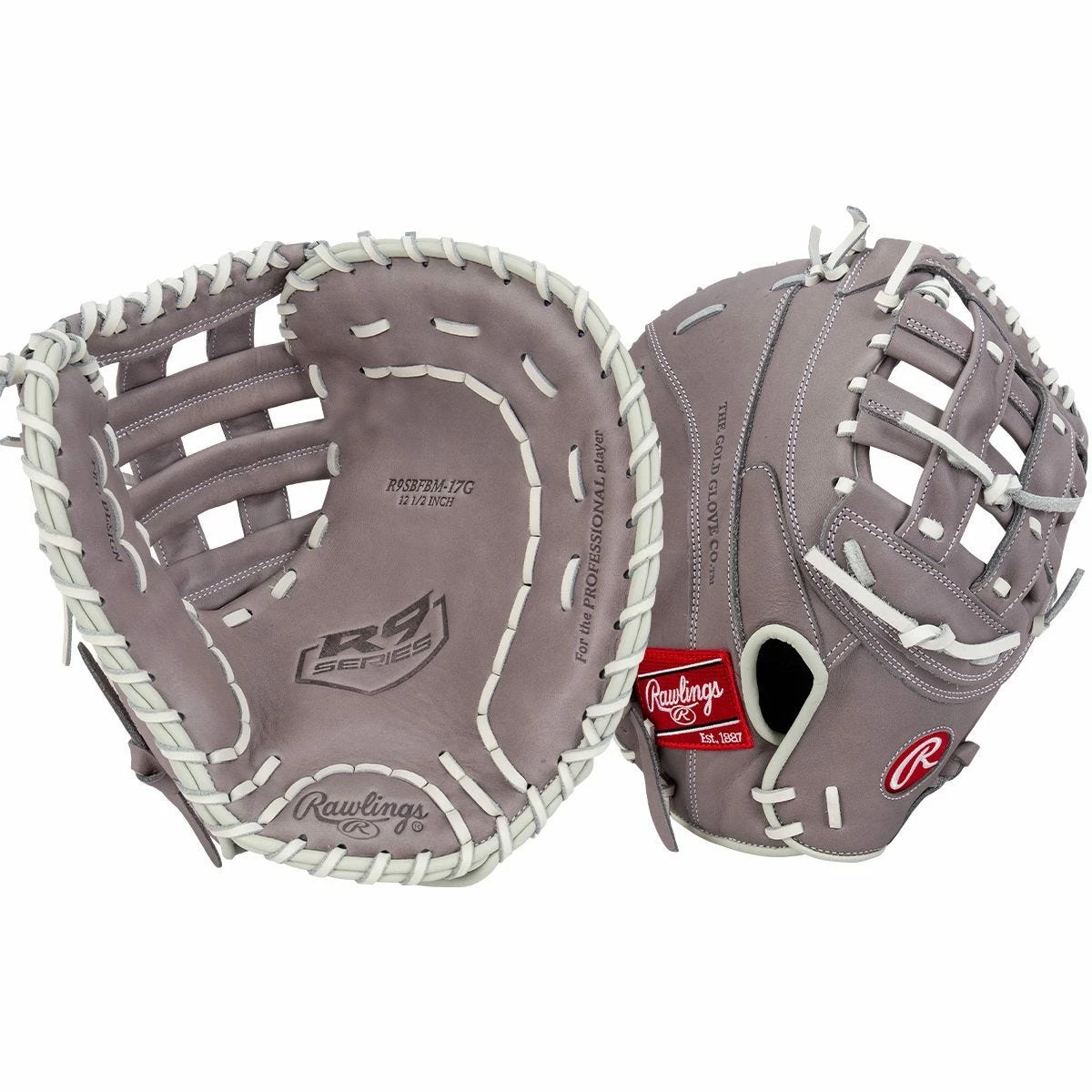 Rawlings R9 Series 12.5" Fastpitch Softball First Base Mitt - 2021 Model 3 Rawlings R9 Series 12.5" Fastpitch Softball First Base Mitt - 2021 Model