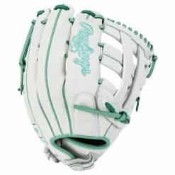 Rawlings Liberty Advanced RLA1275SB-6WM 12.75" Fastpitch Softball Glove- White/Mint - 2022 Model -Mitts Store rawlings fastpitch softball glove liberty adv rla1275 6wm 1275 inset1