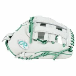 Rawlings Liberty Advanced RLA1275SB-6WM 12.75" Fastpitch Softball Glove- White/Mint - 2022 Model -Mitts Store rawlings fastpitch softball glove liberty adv rla1275 6wm 1275 inset2