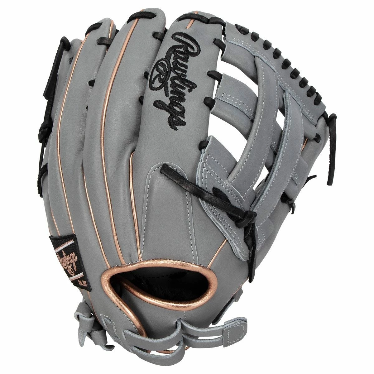 Rawlings Liberty Advanced RLA1275SB-6GRG 12.75" Fastpitch Softball Glove- Gray/Rose - 2022 Model 5 Rawlings Liberty Advanced RLA1275SB-6GRG 12.75" Fastpitch Softball Glove- Gray/Rose - 2022 Model - Image 3